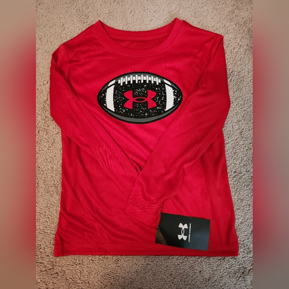 New UA boys long sleeve football shirt